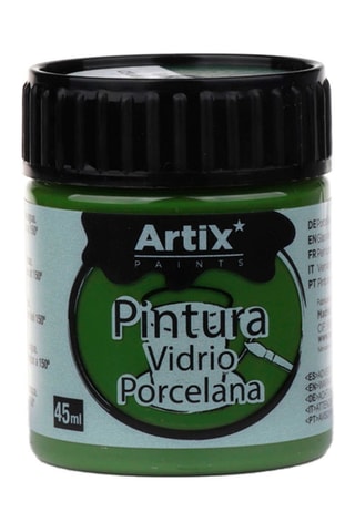 6 Potten Verf voor Keramiek en Glas 6 x 45 ml - Groen