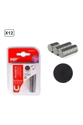 12 x 17 Ronde Magneten - 15 mm