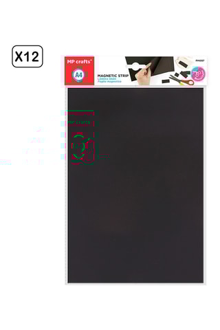 12 Magnetische A4 Vellen - Zwart