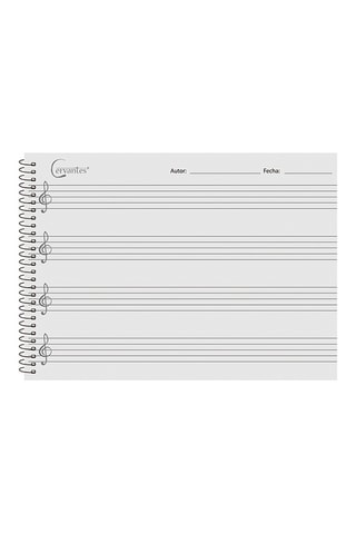 12 Muziekschriften- 20 Vellen - Geel - 210 x 148 mm