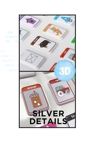 24 3D Stickers - 21 x 9,5 x 0,1 cm