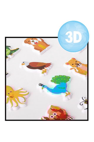24 3D Stickers - 21 x 9,5 x 0,1 cm