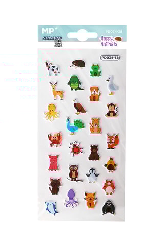 24 3D Stickers - 21 x 9,5 x 0,1 cm