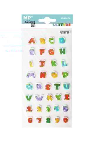 24 3D Stickers - 21 x 9,5 x 0,1 cm