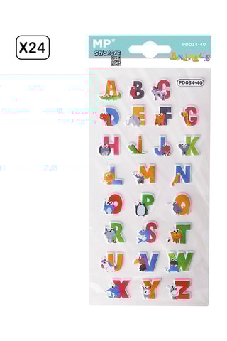 24 3D Stickers - 21 x 9,5 x 0,1 cm