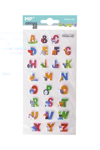 24 3D Stickers - 21 x 9,5 x 0,1 cm