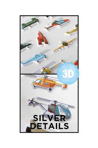 24 3D Stickers - 21 x 9,5 x 0,1 cm