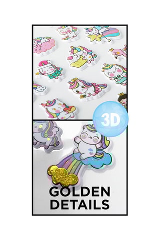 24 3D Stickers - 21 x 9,5 x 0,1 cm