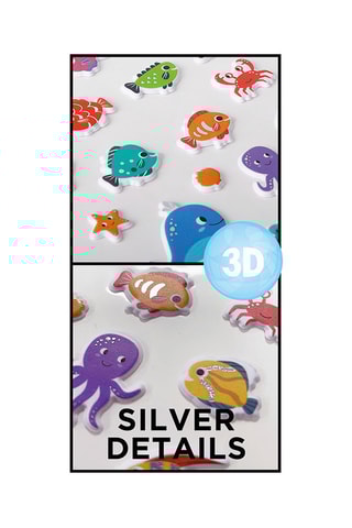 24 3D Stickers - 21 x 9,5 x 0,1 cm