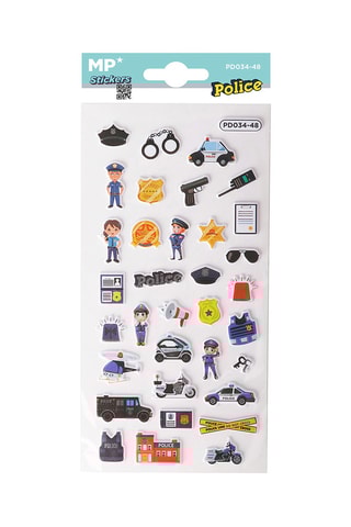 24 3D Stickers - 21 x 9,5 x 0,1 cm