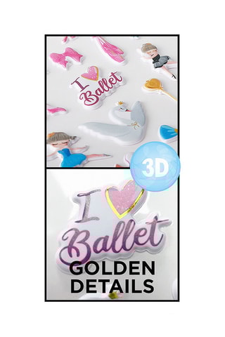 24 3D Stickers - 21 x 9,5 x 0,1 cm