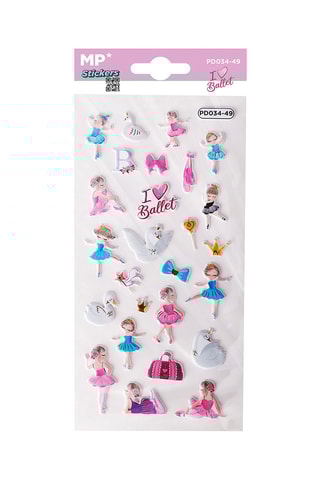 24 3D Stickers - 21 x 9,5 x 0,1 cm