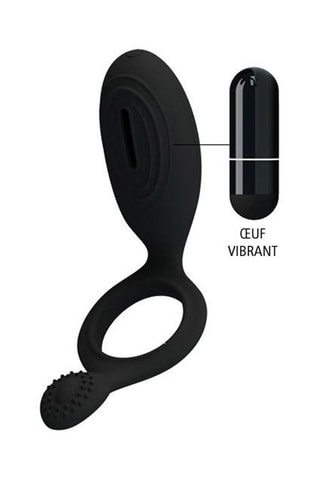 Anneau vibrant waterproof - Noir