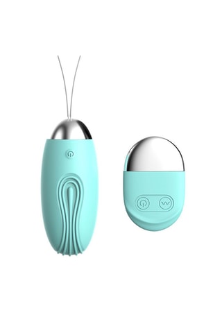 Œuf vibrant - Turquoise - 7,9 cm