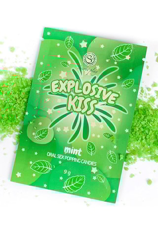 Bonbons pétillants à la menthe Explosive Kiss - 9 g