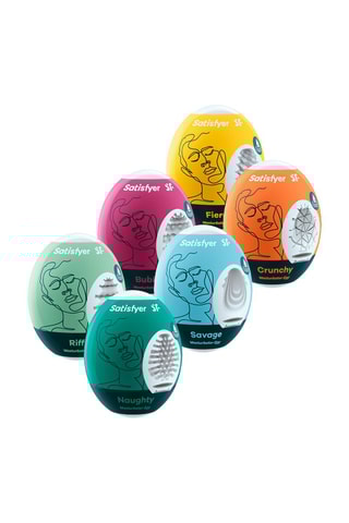 6 œufs masturbateurs Satisfyer - Multicolore
