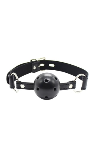 Bâillon boule rigide  - 
Noir