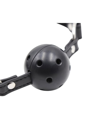 Bâillon boule rigide  - 
Noir