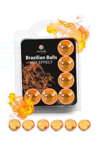 6 boules de massage brésiliennes - Effet chauffant