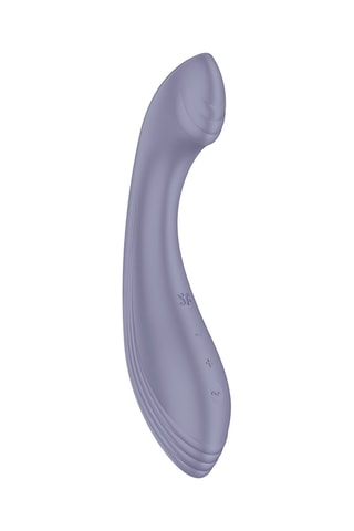 Vibromasseur waterproof point G USB en silicone G-Force Satisfyer - Gris - 16,5 cm