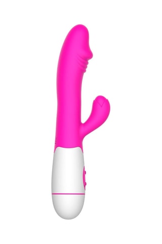 Vibromasseur Rabbit - Fuchsia - 19,5 cm