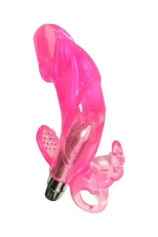 Vibromasseur 3 stimulations - Rose - 14 cm