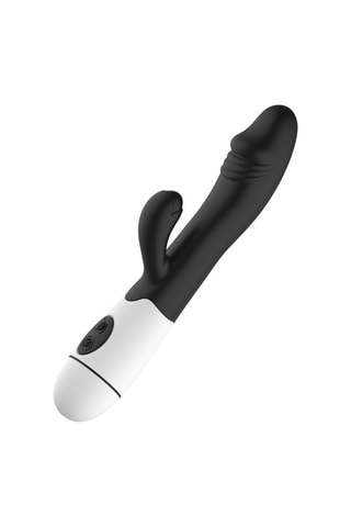 Vibromasseur Rabbit - Noir - 19,5 cm