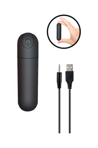 Mini vibromasseur - Noir - 6 cm