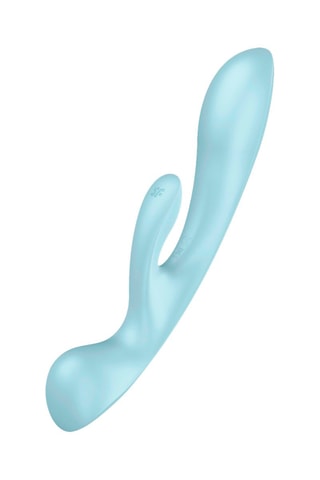 Vibromasseur Rabbit Wand Triple Oh Satisfyer - Bleu - 23 cm