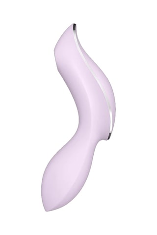 Vibromasseur et stimulateur 2-en-1 Curvy Trinity 2 Satisfyer - Mauve clair - 16,8 cm