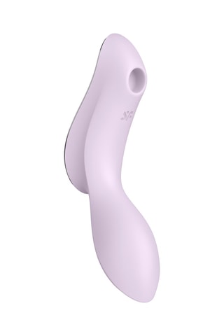 Vibromasseur et stimulateur 2-en-1 Curvy Trinity 2 Satisfyer - Mauve clair - 16,8 cm