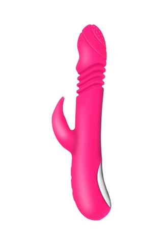Vibromasseur Rabbit chauffant waterproof - Rose - 23,5 cm