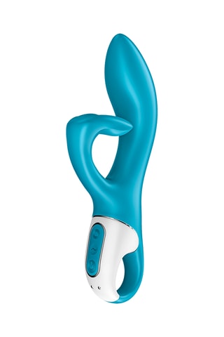 Vibromasseur waterproof Satisfyer Rabbit Embrace Me - Bleu - 21,2 cm