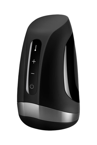 Masturbateur suceur chauffant vibrant Satisfyer - Noir - 14 cm