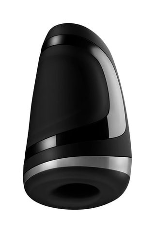 Masturbateur suceur chauffant vibrant Satisfyer - Noir - 14 cm