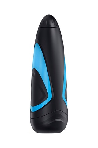Masturbateur Satisfyer Men One - Noir et bleu - 8,5 cm