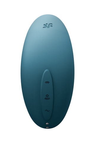 Stimulateur clitoridien waterproof USB en silicone Vulva Lover 2 Satisfyer - Bleu