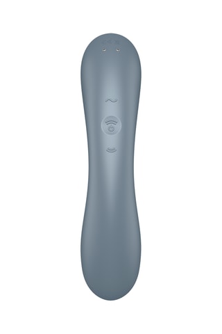 Stimulateur clitoridien et vibromasseur 2-en-1 Satisfyer Curvy Trinity 1 - Gris
