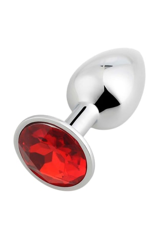 Plug anal - Rouge - 8 cm