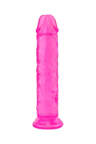 Godemiché ventouse - Rose - 17,5 cm