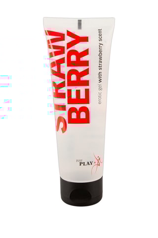Lubrifiant à base d'eau à la fraise - 80 ml
