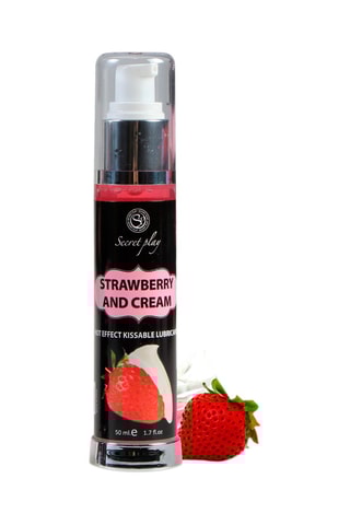 Lubrifiant effet chaud - Fraise - 50 ml