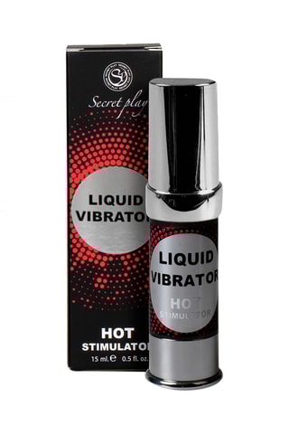 Gel liquide vibrateur effet chauffant - Fraise - 15 ml