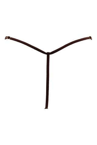 String en dentelle - Marron