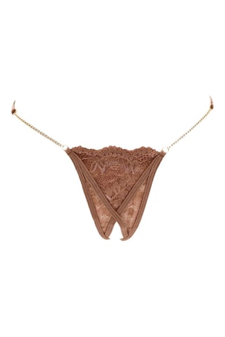 String en dentelle - Taupe