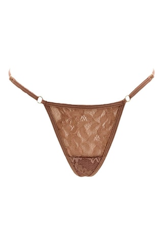String en dentelle - Taupe