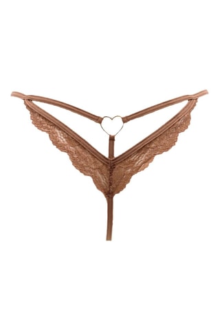 String en dentelle - Taupe