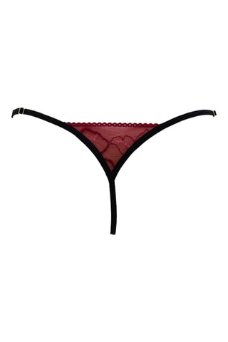 String en dentelle - Bordeaux et noir