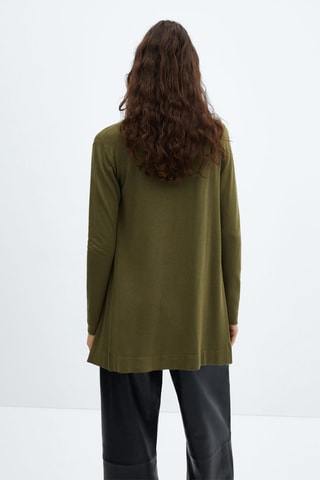 Cardigan maille fine - Kaki