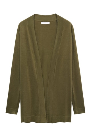 Cardigan maille fine - Kaki